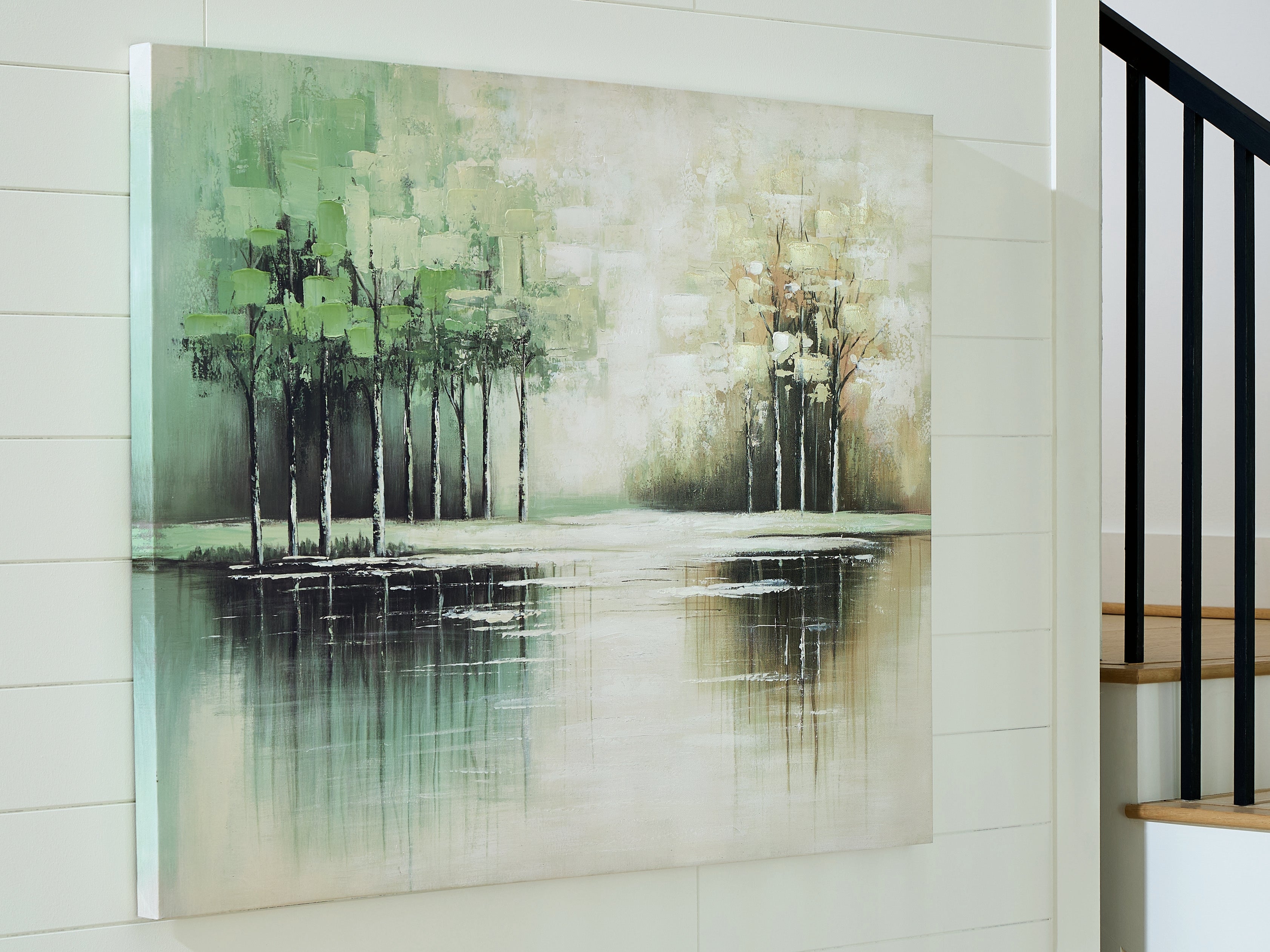 Elite Furniture Outlet - Ashley Furniture - Garlenridge Wall Decor - Wall Art / Green/Tan/White - A8000470