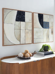 Elite Furniture Outlet - Ashley Furniture - Bexlen Wall Decor - Wall Art Set (Set of 2) / Tan/Taupe/Black - A8000498