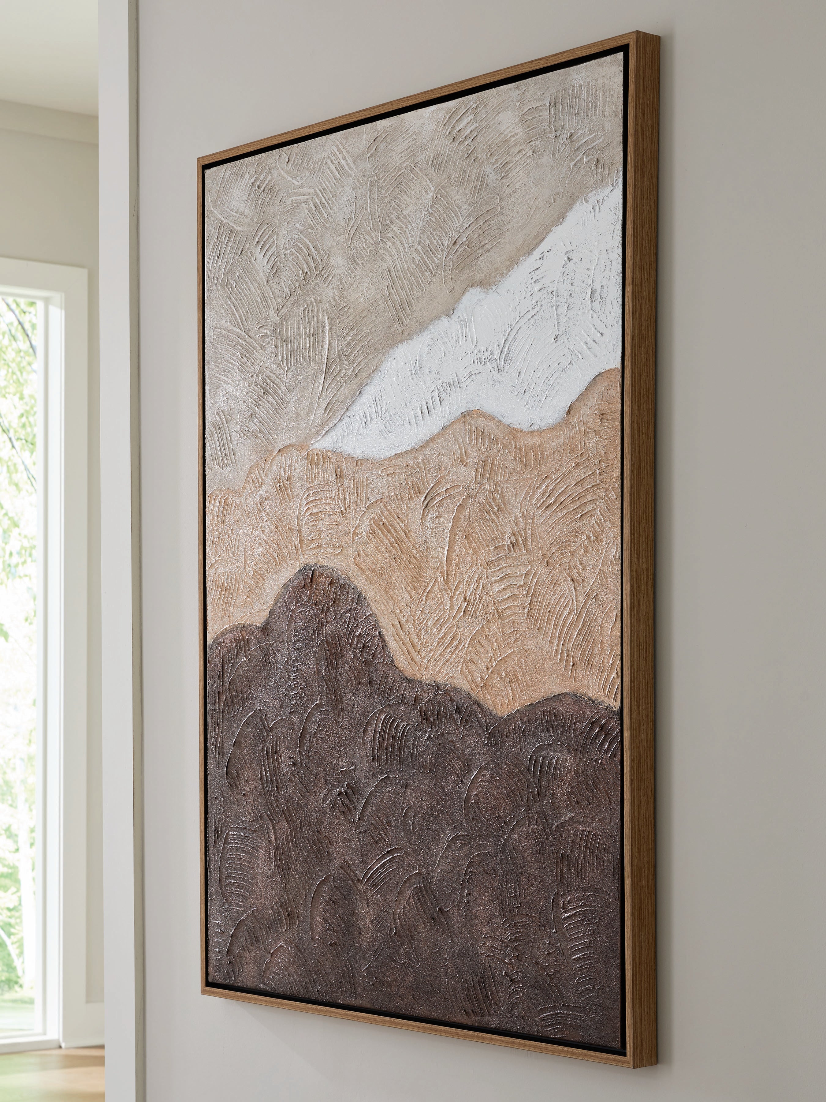 Elite Furniture Outlet - Ashley Furniture - Fanthorne Wall Decor - Wall Art / Tan/Brown/White - A8000500