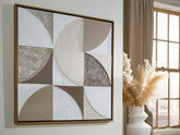 Elite Furniture Outlet - Ashley Furniture - Harelman Wall Decor - Wall Art / Tan/Taupe/White - A8000502