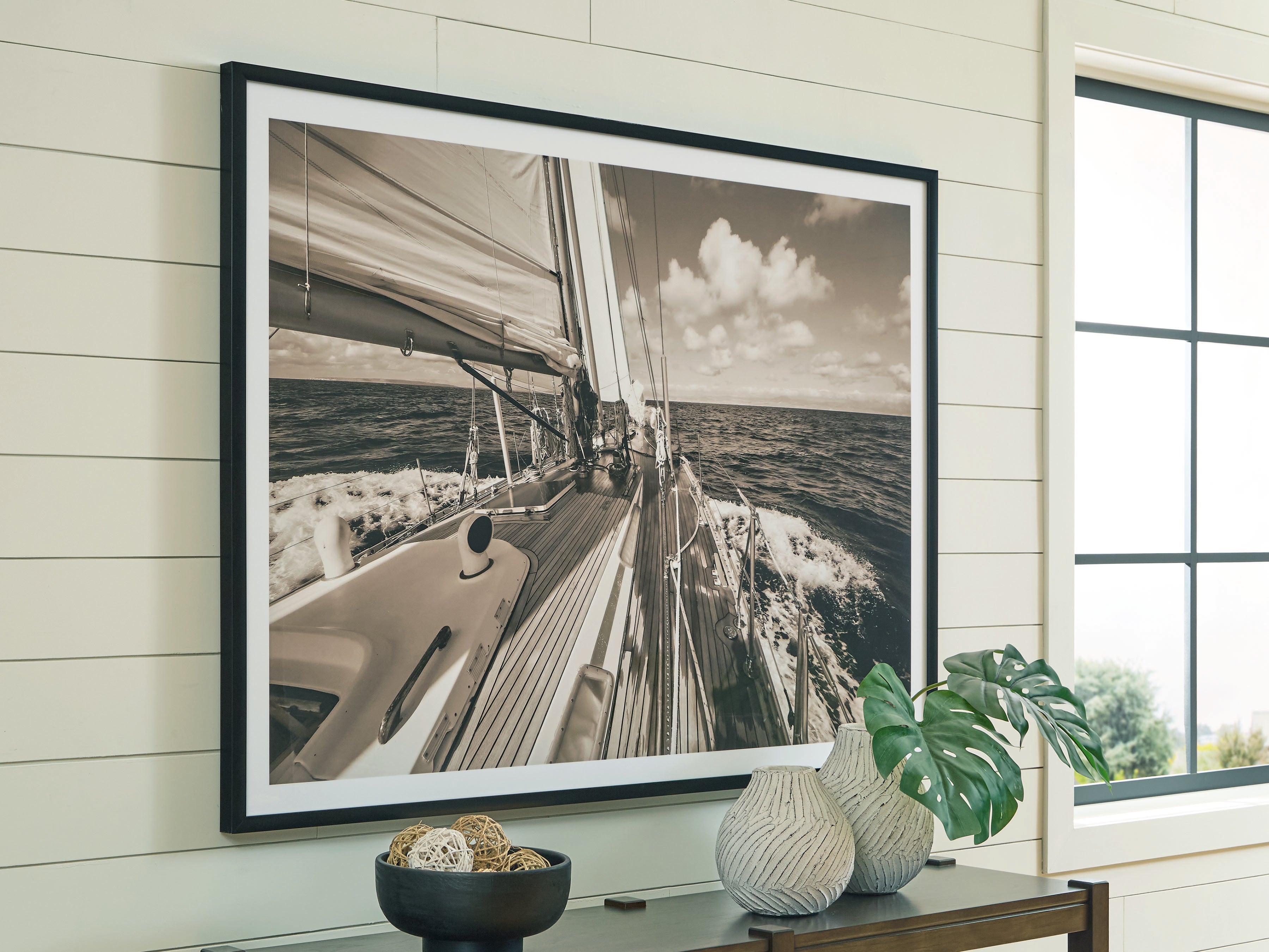 Elite Furniture Outlet - Ashley Furniture - Arlanford Wall Decor - Wall Art / Sepia - A8000505