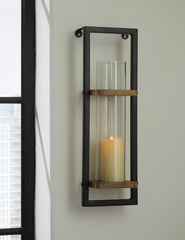 Elite Furniture Outlet - Ashley Furniture - Colburn Wall Decor - Wall Sconce / Natural/Black - A8010171