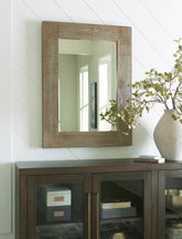 Elite Furniture Outlet - Ashley Furniture - Waltleigh Mirror - Floor Mirror / Distressed Brown - A8010278