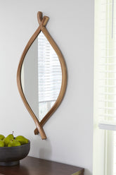 Elite Furniture Outlet - Ashley Furniture - Bartner Mirror - Accent Mirror / Antique Gold Finish - A8010340