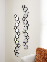 Elite Furniture Outlet - Ashley Furniture - Vinler Mirror - Accent Mirror Set (Set of 2) / Black - A8010353