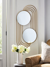 Elite Furniture Outlet - Ashley Furniture - Warrenley Mirror - Accent Mirror / Gold Finish - A8010401