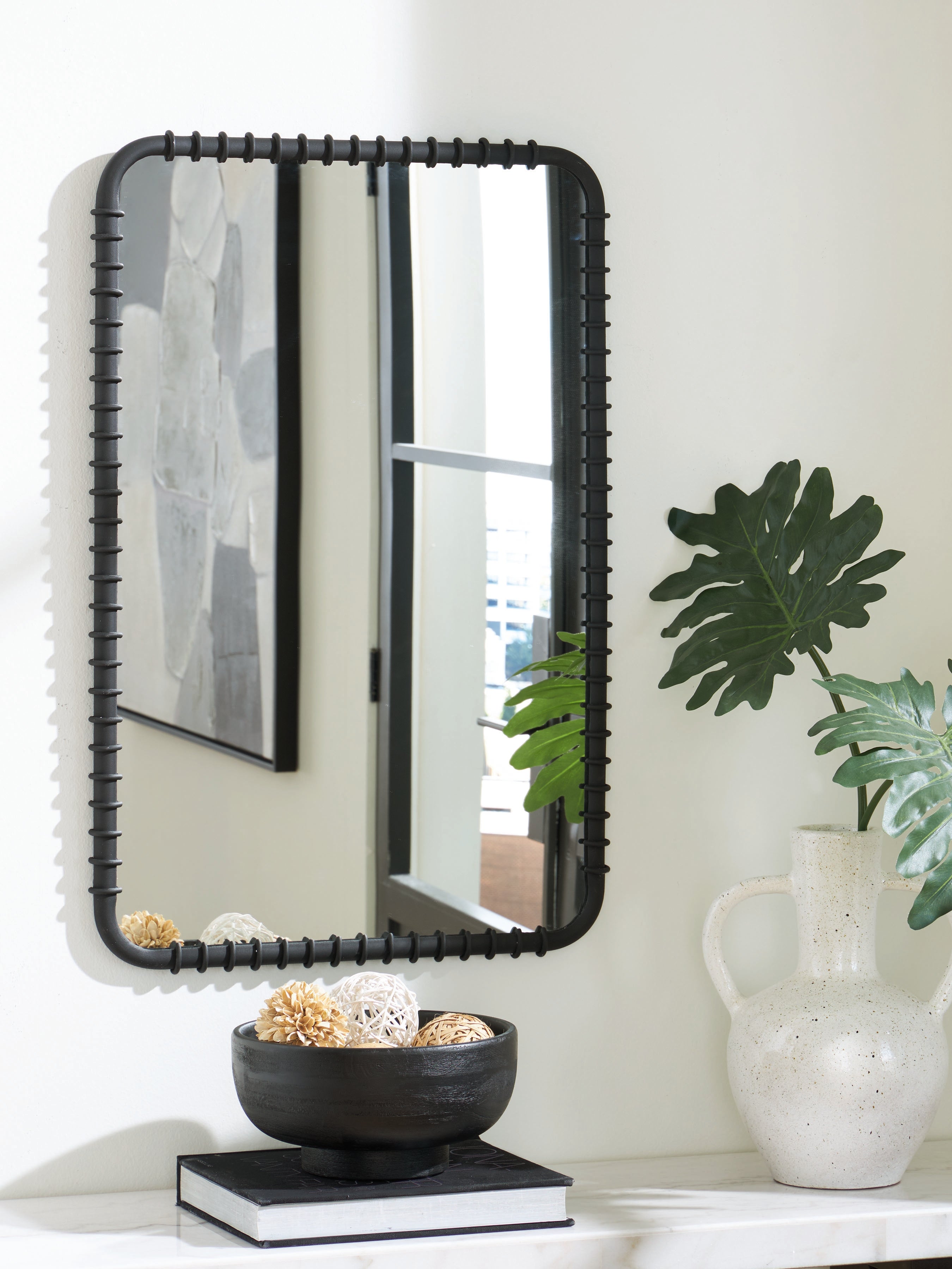 Elite Furniture Outlet - Ashley Furniture - Judlow Mirror - Accent Mirror / Black - A8010419