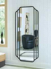 Elite Furniture Outlet - Ashley Furniture - Antigone Mirror - Floor Mirror / Black - A8010434