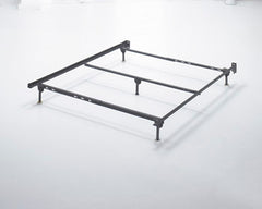 Elite Furniture Outlet - Ashley Furniture - Platform Bedroom - Queen Bolt on Bed Frame / Metallic - B100-31