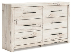 Elite Furniture Outlet - Ashley Furniture - Lawroy Bedroom - Full Panel Bed with Storage / Light Natural - B2310B43
