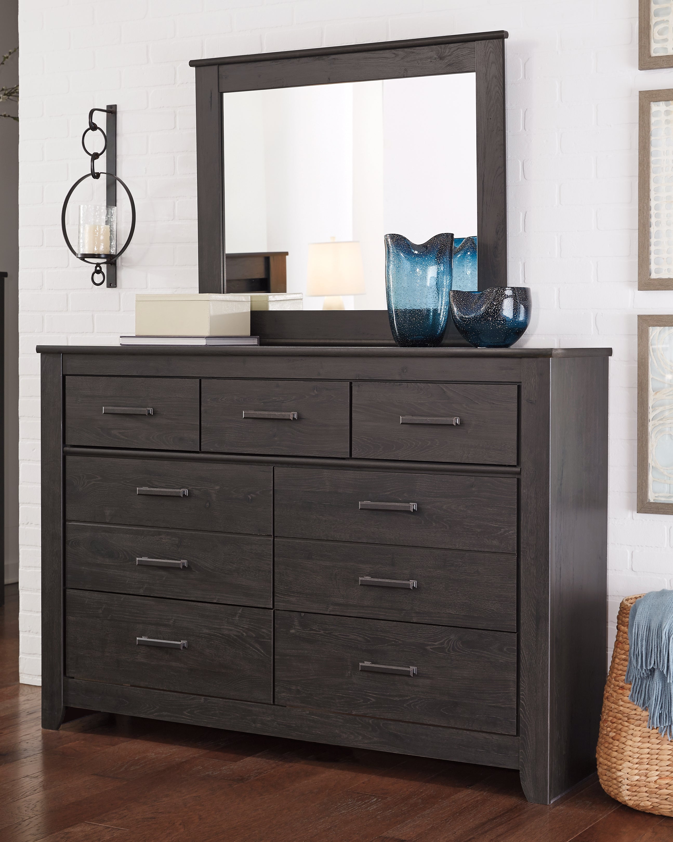 Elite Furniture Outlet - Ashley Furniture - Brinxton Bedroom - Full Panel Bed / Charcoal - B249B5