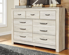 Elite Furniture Outlet - Ashley Furniture - Bellaby Bedroom - Queen Crossbuck Panel Bed / Whitewash - B331B6