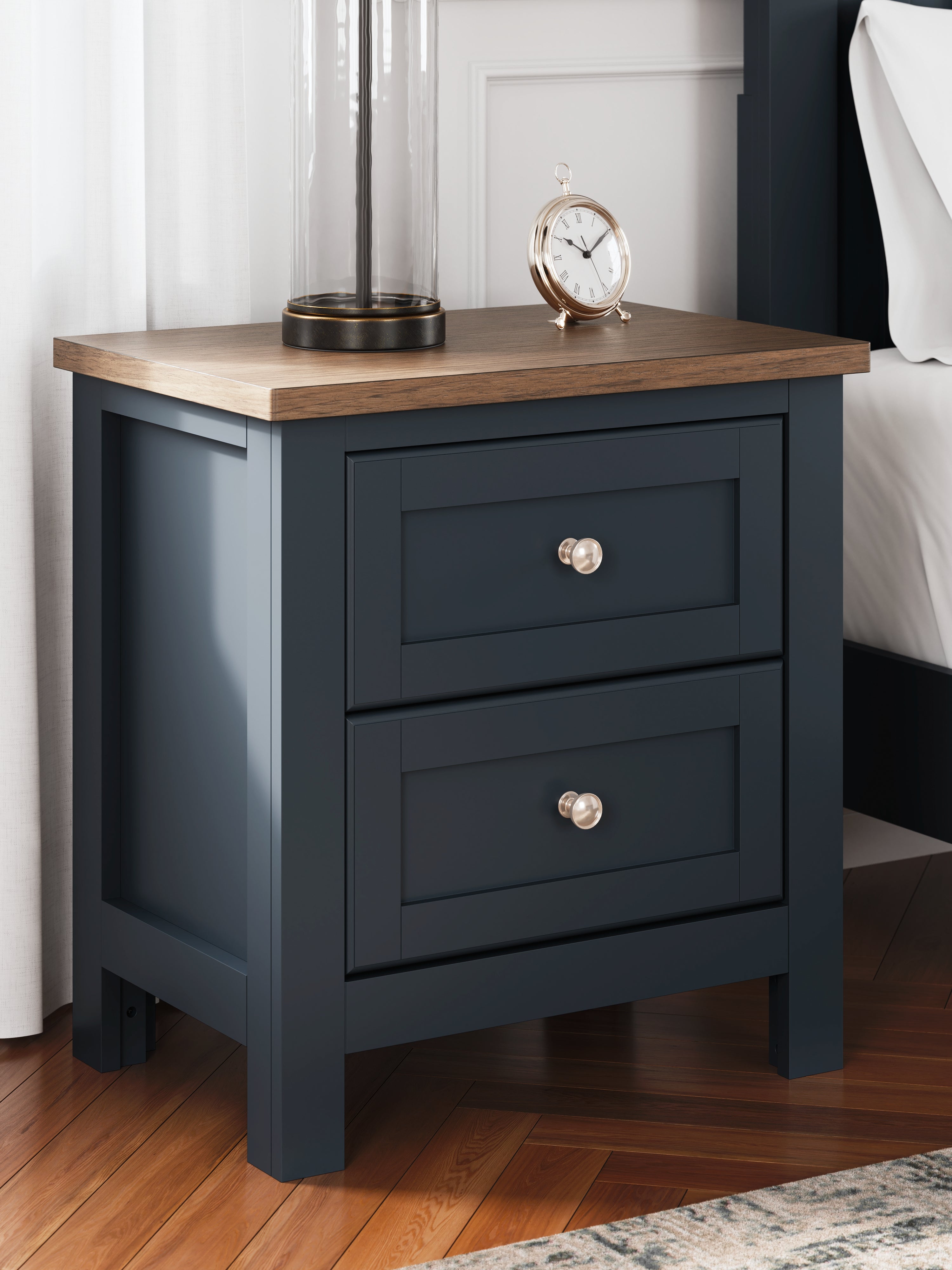Elite Furniture Outlet - Ashley Furniture - Landocken Bedroom - Dresser and Mirror / Brown/Blue - B414B1