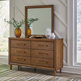 Elite Furniture Outlet - Ashley Furniture - Lyncott Bedroom - Five Drawer Chest / Brown - B615-46