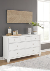 Elite Furniture Outlet - Ashley Furniture - Fortman Bedroom - Twin Panel Storage Bed / White - B680B24
