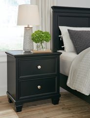 Elite Furniture Outlet - Ashley Furniture - Lanolee Bedroom - Twin Panel Storage Bed / Black - B687B21