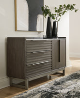 Elite Furniture Outlet - Ashley Furniture - Arkenton Bedroom - Two Drawer Night Stand / Grayish Brown/White - B786-92