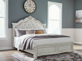 Elite Furniture Outlet - Ashley Furniture - Montelaine Bedroom - Dresser and Mirror / Antique White - B795B1