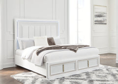 Elite Furniture Outlet - Ashley Furniture - Chalanna Bedroom - Five Drawer Chest / White - B822-46