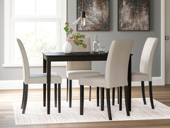 Elite Furniture Outlet - Ashley Furniture - Kimonte Dining Room - Dining Chair (Set of 2) / Ivory - D250-01X2