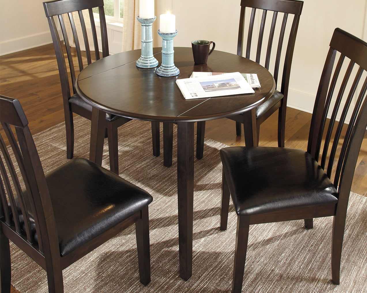 Elite Furniture Outlet - Ashley Furniture - Hammis Dining Room - Dining Chair (Set of 2) / Dark Brown - D310-01X2