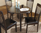 Elite Furniture Outlet - Ashley Furniture - Hammis Dining Room - Dining Chair (Set of 2) / Dark Brown - D310-01X2