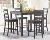 Elite Furniture Outlet - Ashley Furniture - Bridson Dining Room - RECT DRM Table Set (6/CN) / Gray - D383-325