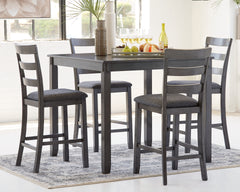 Elite Furniture Outlet - Ashley Furniture - Bridson Dining Room - RECT DRM Table Set (6/CN) / Gray - D383-325
