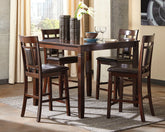 Elite Furniture Outlet - Ashley Furniture - Bennox Dining Room - Dining Room Table Set (6/CN) / Brown - D384-325