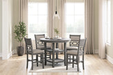 Elite Furniture Outlet - Ashley Furniture - Wrenning Dining Room - Dining Room Table Set (6/CN) / Gray - D425-325