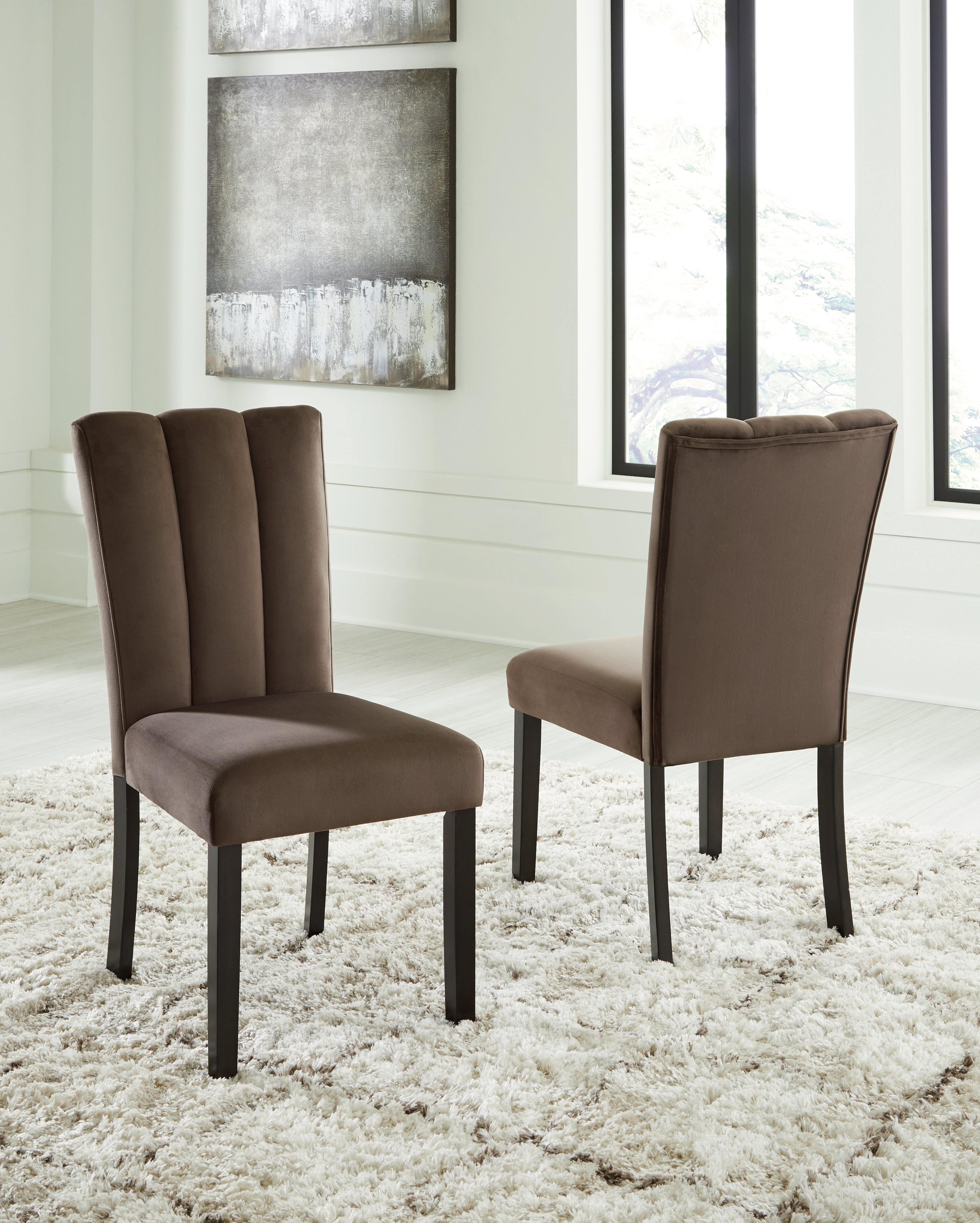 Elite Furniture Outlet - Ashley Furniture - Jeshina Dining Chair (Set of 2) - Dining Chair (Set of 2) / Mocha - PCD581-01X2