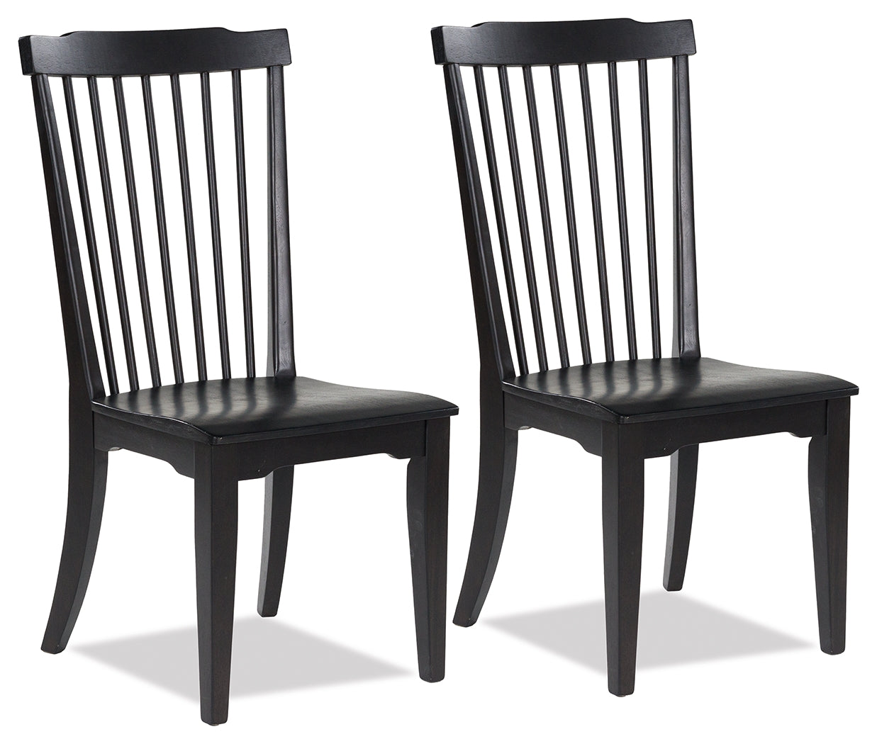 Elite Furniture Outlet - Ashley Furniture - Brenkerton Dining Chair (Set of 2) - Dining Chair (Set of 2) / Black - PCD591-01X2
