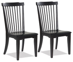 Elite Furniture Outlet - Ashley Furniture - Brenkerton Dining Chair (Set of 2) - Dining Chair (Set of 2) / Black - PCD591-01X2