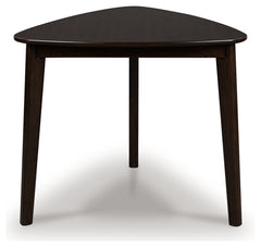 Elite Furniture Outlet - Ashley Furniture - Mallenette Dining Table - Triangle Dining Room Table / Merlot - PCD607-16
