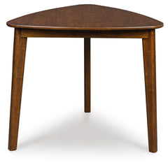 Elite Furniture Outlet - Ashley Furniture - Tameride Dining Table - Triangle Dining Room Table / Brown - PCD609-16