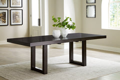 Elite Furniture Outlet - Ashley Furniture - Neymorton Dining Room - RECT Dining Room Counter Table / Dark Grayish Brown - D618-13