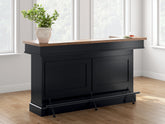 Elite Furniture Outlet - Ashley Furniture - Wildenauer 78" Bar - Bar / Brown/Black - D634-65