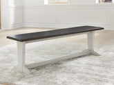 Elite Furniture Outlet - Ashley Furniture - Darborn Dining Room - Dining Table / Gray/Brown / 40"W x 78"D x 30"H - D796D3