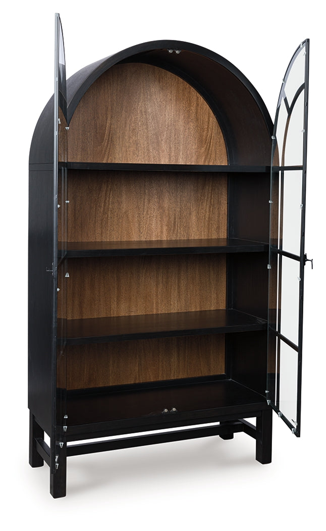 Elite Furniture Outlet - Ashley Furniture - Greddinton Display Cabinet - Display Cabinet / Brown/Black - PCD824-476