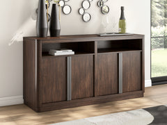 Elite Furniture Outlet - Ashley Furniture - Dilenno Dining Server - Dining Room Server / Dark Brown - PCD857-60
