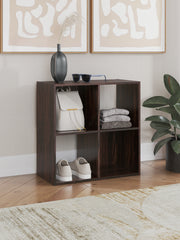 Elite Furniture Outlet - Ashley Furniture - Glosmount Four Cube Organizer - Four Cube Organizer / Cherry/Light Brown - EA1055-2X2