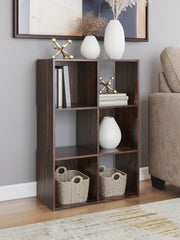 Elite Furniture Outlet - Ashley Furniture - Glosmount Six Cube Organizer - Six Cube Organizer / Cherry/Light Brown - EA1055-3X2