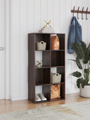 Elite Furniture Outlet - Ashley Furniture - Glosmount Eight Cube Organizer - Eight Cube Organizer / Cherry/Light Brown - EA1055-4X2