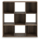 Elite Furniture Outlet - Ashley Furniture - Shallifer Nine Cube Organizer - Nine Cube Organizer / Brown - EA1104-3X3