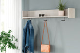 Elite Furniture Outlet - Ashley Furniture - Socalle Wall Decor - Wall Mounted Coat Rack w/Shelf / Light Natural - EA1864-151