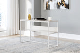 Elite Furniture Outlet - Ashley Furniture - Deznee Office Desk - Home Office Desk / White - H162-14