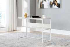 Elite Furniture Outlet - Ashley Furniture - Deznee Office Desk - Home Office Desk / White - H162-14
