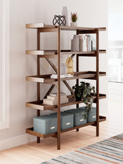 Elite Furniture Outlet - Ashley Furniture - Lyncott Bookcase - Bookcase / Brown - H615-70