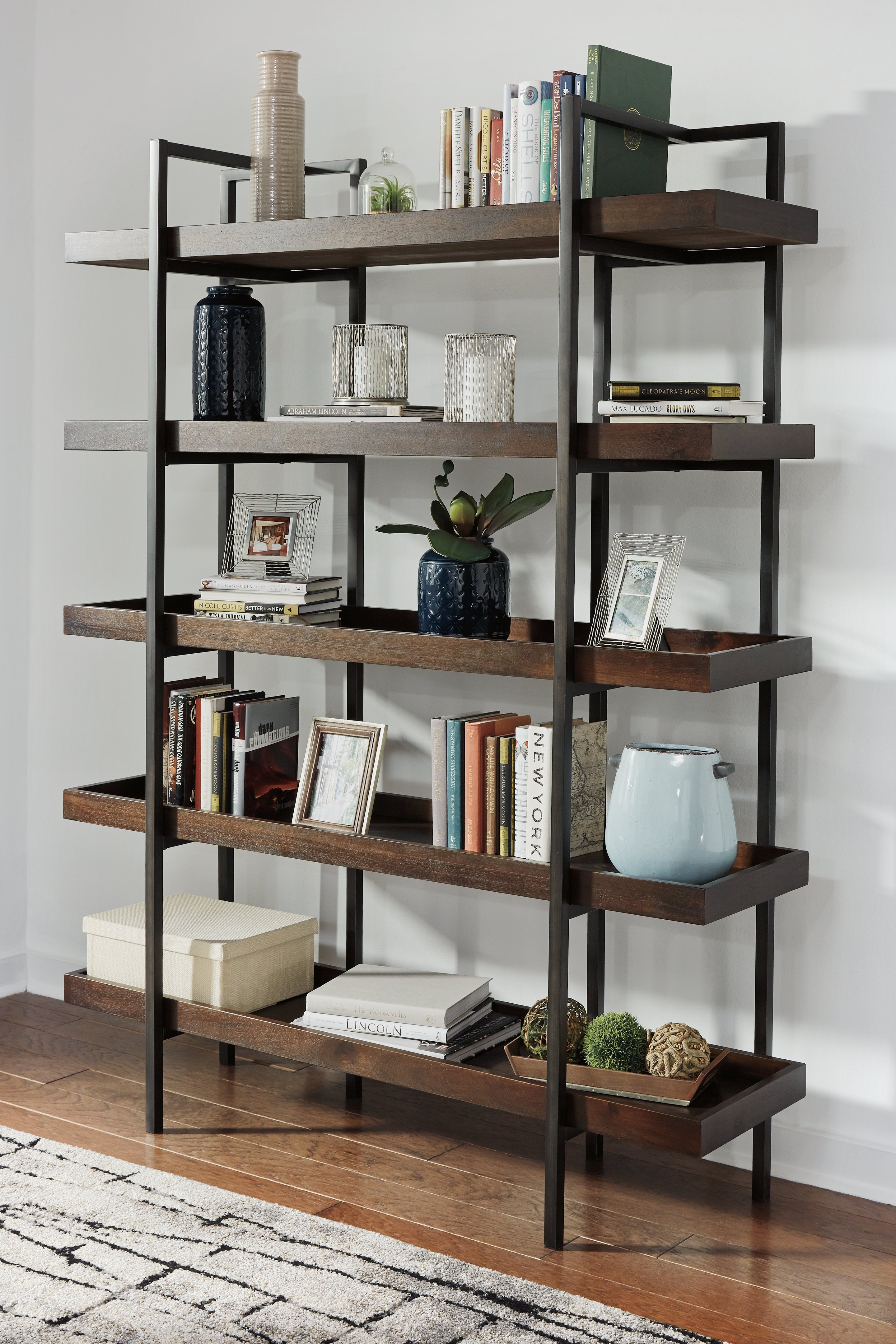 Elite Furniture Outlet - Ashley Furniture - Starmore Bookcase - Bookcase / Brown - H633-70