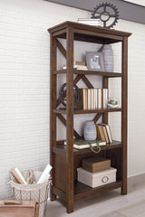 Elite Furniture Outlet - Ashley Furniture - Baldridge Bookcase - Large Bookcase / Rustic Brown - H675-17